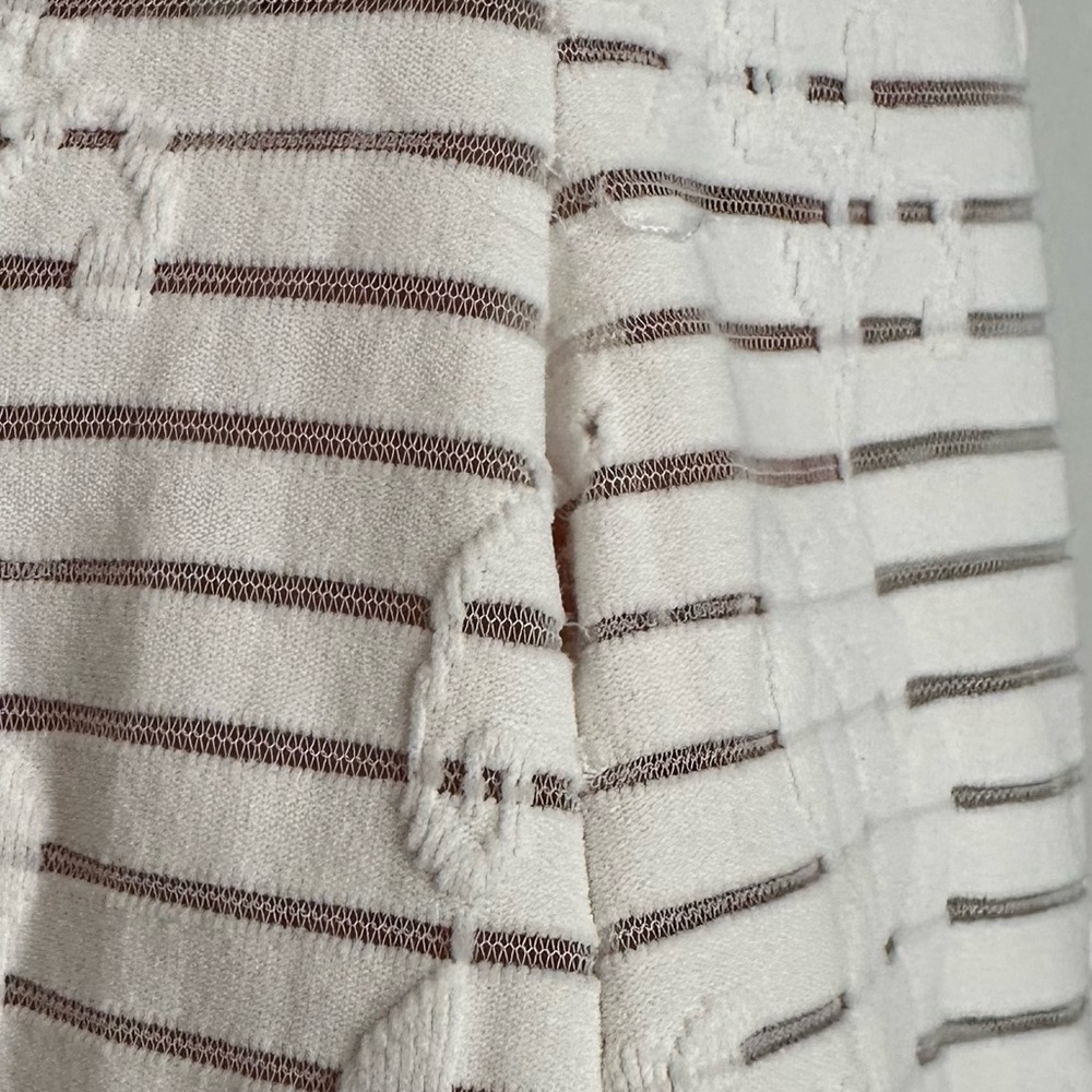 Rayure White Mesh Top Size 2 - image 5